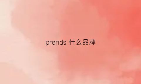 prends什么品牌(presldent什么牌子)